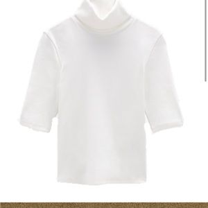 Zara white turtle neck